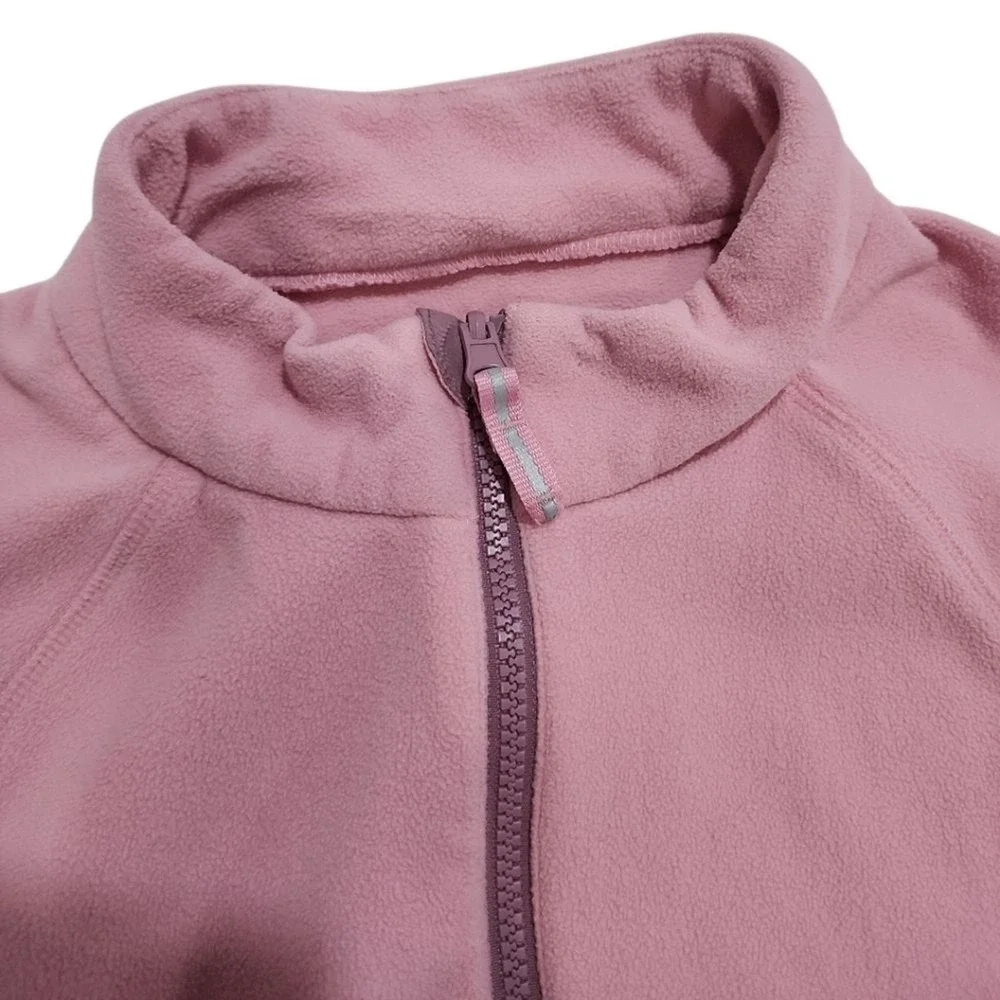 Cat & Jack Fleece Jacket Kids XL 14 Pink Cozy Layering warm recycled outdoor